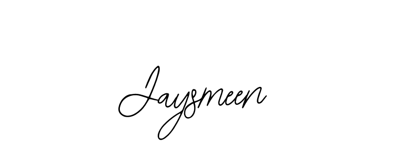 How to make Jaysmeen name signature. Use Bearetta-2O07w style for creating short signs online. This is the latest handwritten sign. Jaysmeen signature style 12 images and pictures png