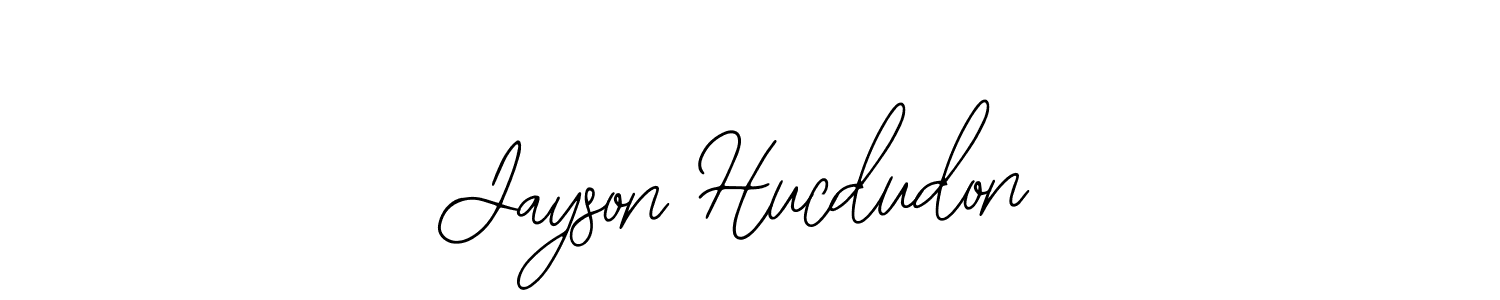 You should practise on your own different ways (Bearetta-2O07w) to write your name (Jayson Hucdudon) in signature. don't let someone else do it for you. Jayson Hucdudon signature style 12 images and pictures png