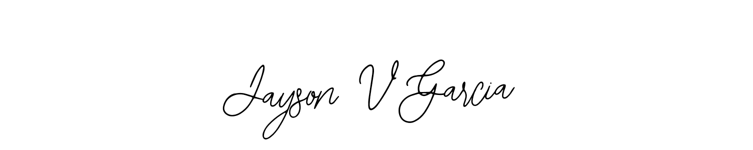 Also we have Jayson V Garcia name is the best signature style. Create professional handwritten signature collection using Bearetta-2O07w autograph style. Jayson V Garcia signature style 12 images and pictures png