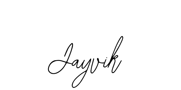 How to make Jayvik name signature. Use Bearetta-2O07w style for creating short signs online. This is the latest handwritten sign. Jayvik signature style 12 images and pictures png