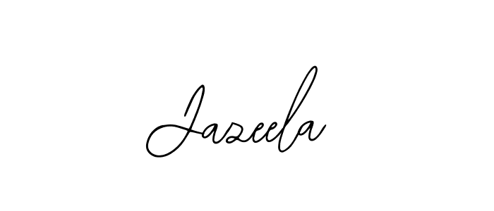 How to make Jazeela signature? Bearetta-2O07w is a professional autograph style. Create handwritten signature for Jazeela name. Jazeela signature style 12 images and pictures png