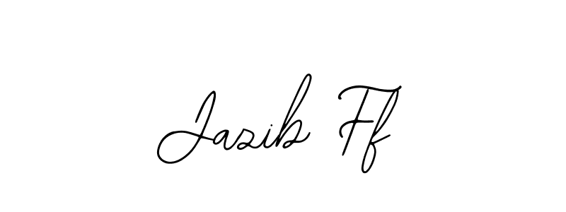 Use a signature maker to create a handwritten signature online. With this signature software, you can design (Bearetta-2O07w) your own signature for name Jazib Ff. Jazib Ff signature style 12 images and pictures png