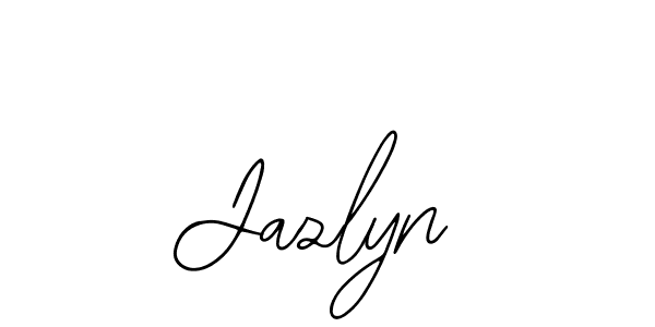 Use a signature maker to create a handwritten signature online. With this signature software, you can design (Bearetta-2O07w) your own signature for name Jazlyn. Jazlyn signature style 12 images and pictures png