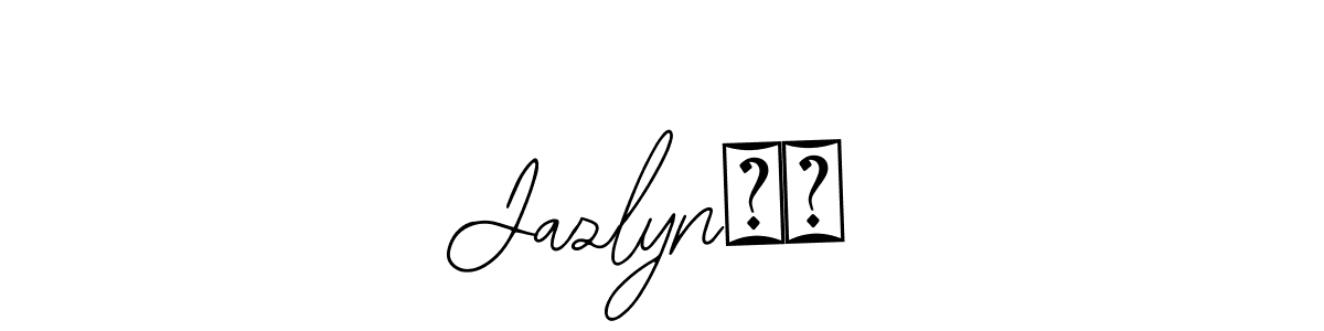 The best way (Bearetta-2O07w) to make a short signature is to pick only two or three words in your name. The name Jazlyn❤️ include a total of six letters. For converting this name. Jazlyn❤️ signature style 12 images and pictures png