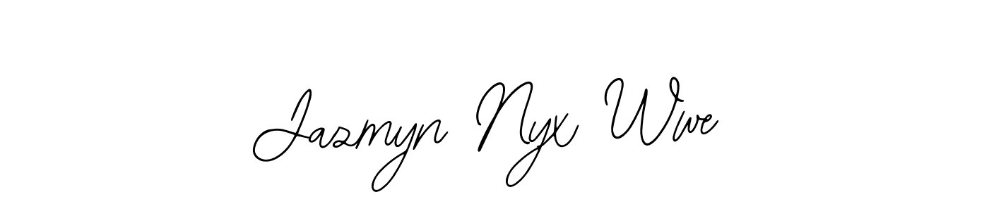 It looks lik you need a new signature style for name Jazmyn Nyx Wwe. Design unique handwritten (Bearetta-2O07w) signature with our free signature maker in just a few clicks. Jazmyn Nyx Wwe signature style 12 images and pictures png