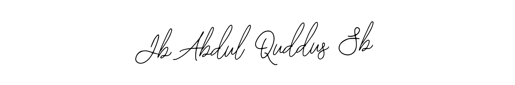 How to make Jb Abdul Quddus Sb name signature. Use Bearetta-2O07w style for creating short signs online. This is the latest handwritten sign. Jb Abdul Quddus Sb signature style 12 images and pictures png