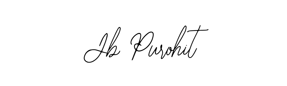 You should practise on your own different ways (Bearetta-2O07w) to write your name (Jb Purohit) in signature. don't let someone else do it for you. Jb Purohit signature style 12 images and pictures png