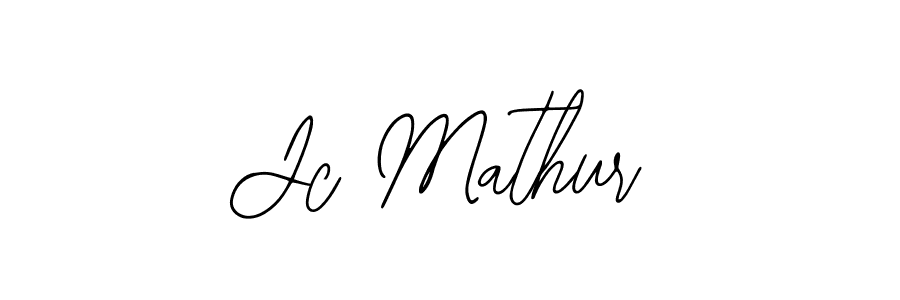 Design your own signature with our free online signature maker. With this signature software, you can create a handwritten (Bearetta-2O07w) signature for name Jc Mathur. Jc Mathur signature style 12 images and pictures png