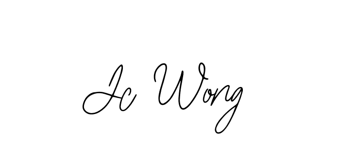 The best way (Bearetta-2O07w) to make a short signature is to pick only two or three words in your name. The name Jc Wong include a total of six letters. For converting this name. Jc Wong signature style 12 images and pictures png