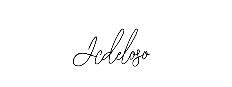 How to make Jcdeloso name signature. Use Bearetta-2O07w style for creating short signs online. This is the latest handwritten sign. Jcdeloso signature style 12 images and pictures png