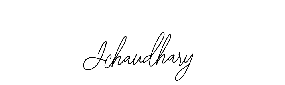 How to make Jchaudhary name signature. Use Bearetta-2O07w style for creating short signs online. This is the latest handwritten sign. Jchaudhary signature style 12 images and pictures png