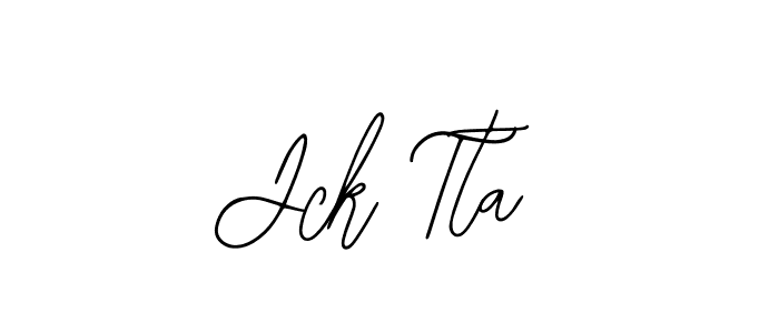 How to make Jck Tta signature? Bearetta-2O07w is a professional autograph style. Create handwritten signature for Jck Tta name. Jck Tta signature style 12 images and pictures png