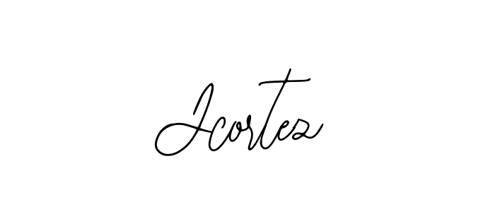 How to make Jcortez name signature. Use Bearetta-2O07w style for creating short signs online. This is the latest handwritten sign. Jcortez signature style 12 images and pictures png