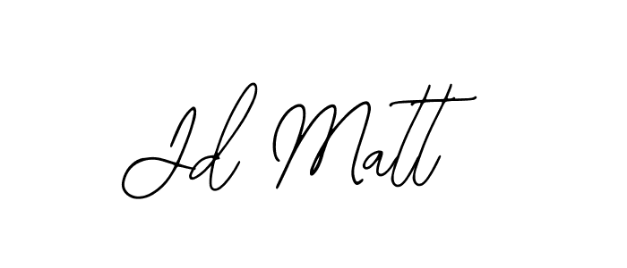 Bearetta-2O07w is a professional signature style that is perfect for those who want to add a touch of class to their signature. It is also a great choice for those who want to make their signature more unique. Get Jd Matt name to fancy signature for free. Jd Matt signature style 12 images and pictures png