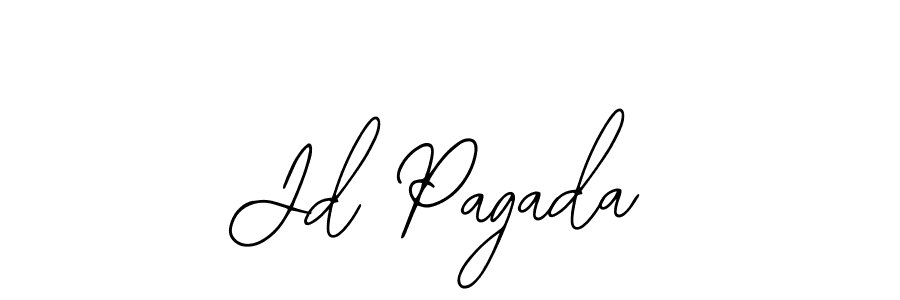 How to make Jd Pagada name signature. Use Bearetta-2O07w style for creating short signs online. This is the latest handwritten sign. Jd Pagada signature style 12 images and pictures png