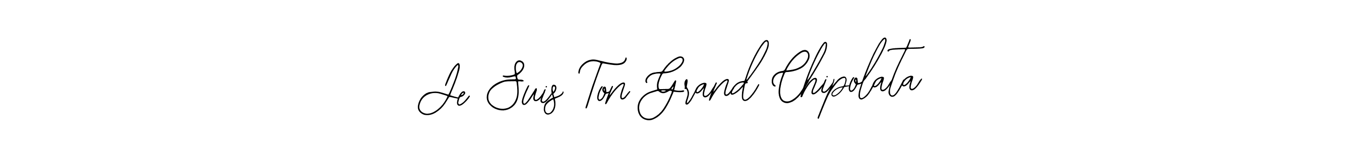 Similarly Bearetta-2O07w is the best handwritten signature design. Signature creator online .You can use it as an online autograph creator for name Je Suis Ton Grand Chipolata. Je Suis Ton Grand Chipolata signature style 12 images and pictures png