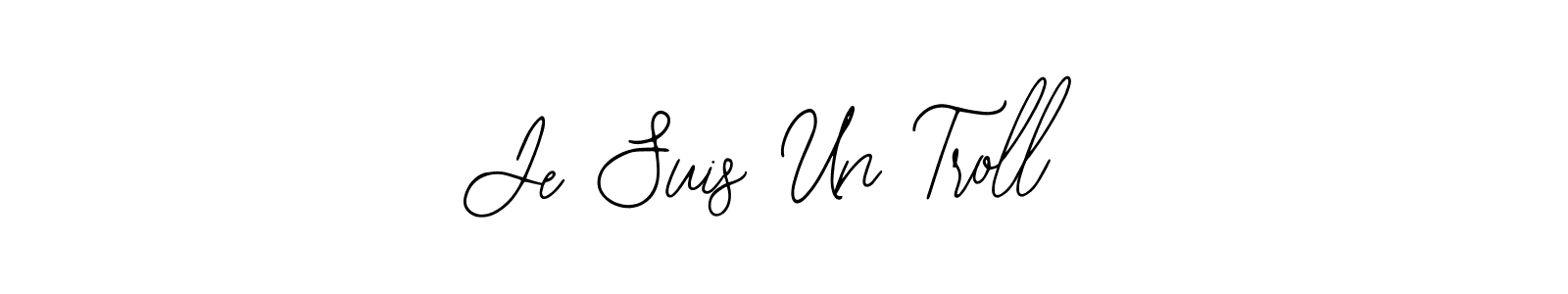 Use a signature maker to create a handwritten signature online. With this signature software, you can design (Bearetta-2O07w) your own signature for name Je Suis Un Troll. Je Suis Un Troll signature style 12 images and pictures png