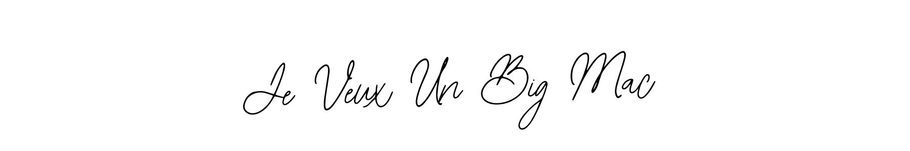 How to Draw Je Veux Un Big Mac signature style? Bearetta-2O07w is a latest design signature styles for name Je Veux Un Big Mac. Je Veux Un Big Mac signature style 12 images and pictures png