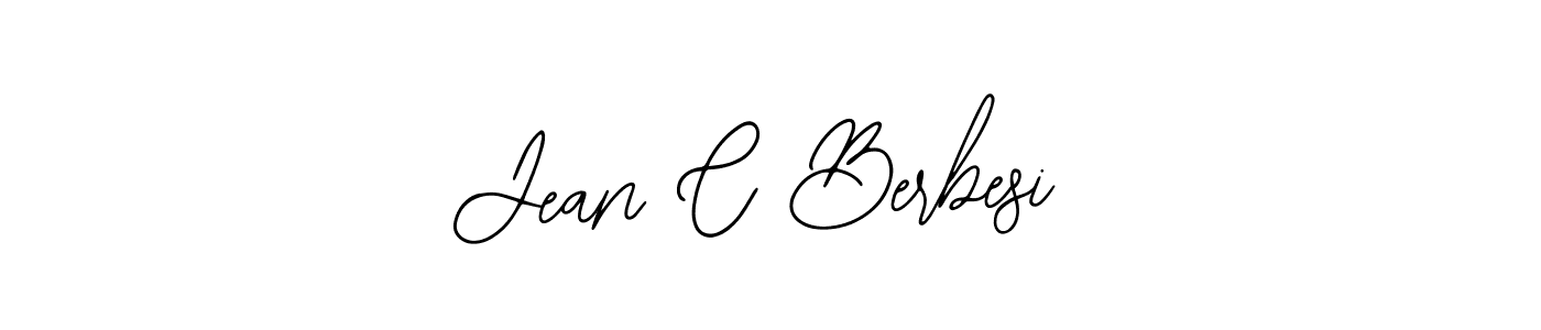 The best way (Bearetta-2O07w) to make a short signature is to pick only two or three words in your name. The name Jean C Berbesi include a total of six letters. For converting this name. Jean C Berbesi signature style 12 images and pictures png