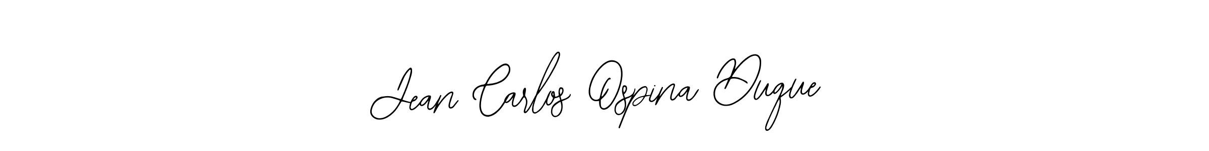 Create a beautiful signature design for name Jean Carlos Ospina Duque. With this signature (Bearetta-2O07w) fonts, you can make a handwritten signature for free. Jean Carlos Ospina Duque signature style 12 images and pictures png