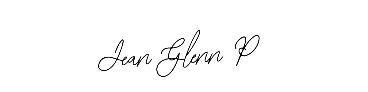 How to make Jean Glenn P name signature. Use Bearetta-2O07w style for creating short signs online. This is the latest handwritten sign. Jean Glenn P signature style 12 images and pictures png