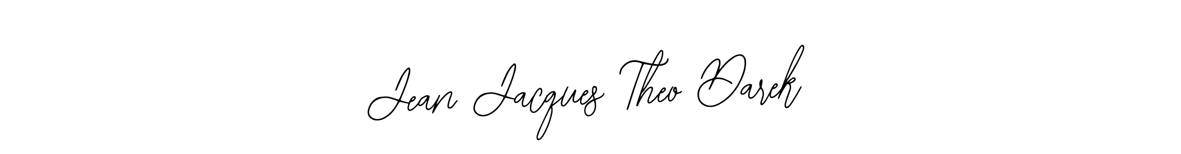 This is the best signature style for the Jean Jacques Theo Darek name. Also you like these signature font (Bearetta-2O07w). Mix name signature. Jean Jacques Theo Darek signature style 12 images and pictures png