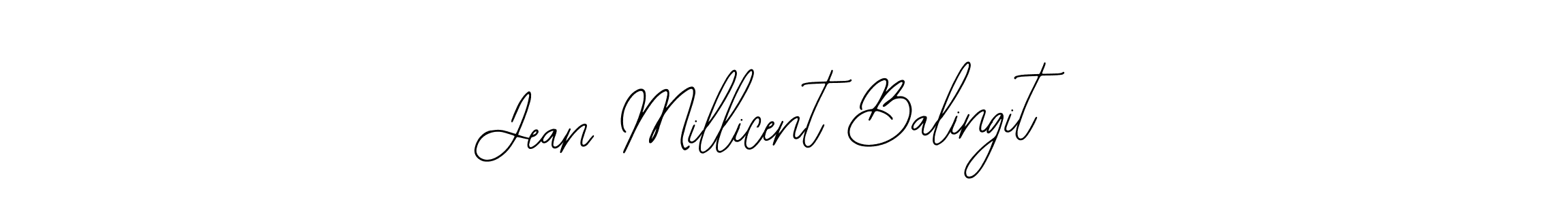 Design your own signature with our free online signature maker. With this signature software, you can create a handwritten (Bearetta-2O07w) signature for name Jean Millicent Balingit. Jean Millicent Balingit signature style 12 images and pictures png