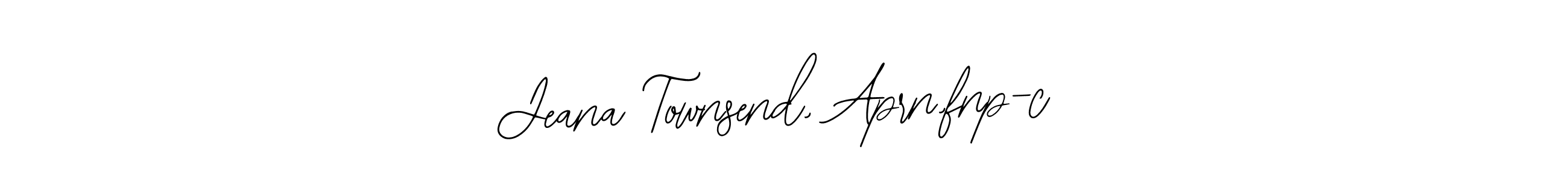 Design your own signature with our free online signature maker. With this signature software, you can create a handwritten (Bearetta-2O07w) signature for name Jeana Townsend, Aprn,fnp-c. Jeana Townsend, Aprn,fnp-c signature style 12 images and pictures png