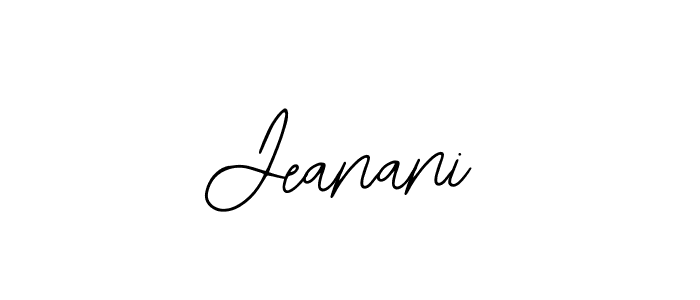 How to make Jeanani signature? Bearetta-2O07w is a professional autograph style. Create handwritten signature for Jeanani name. Jeanani signature style 12 images and pictures png