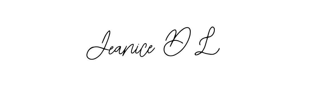 Design your own signature with our free online signature maker. With this signature software, you can create a handwritten (Bearetta-2O07w) signature for name Jeanice D L. Jeanice D L signature style 12 images and pictures png