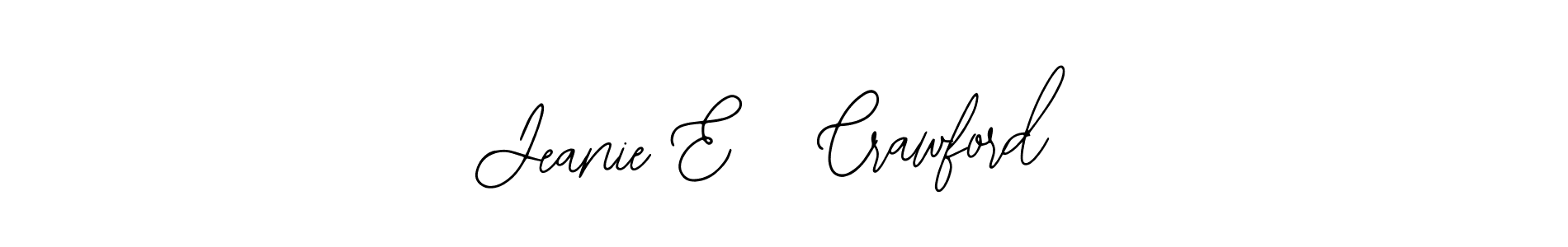 Make a beautiful signature design for name Jeanie E   Crawford. With this signature (Bearetta-2O07w) style, you can create a handwritten signature for free. Jeanie E   Crawford signature style 12 images and pictures png