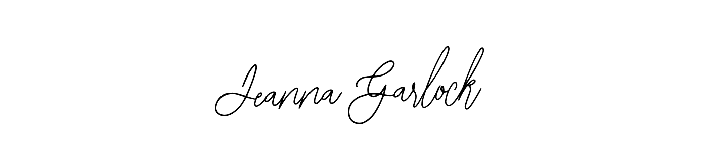 Use a signature maker to create a handwritten signature online. With this signature software, you can design (Bearetta-2O07w) your own signature for name Jeanna Garlock. Jeanna Garlock signature style 12 images and pictures png