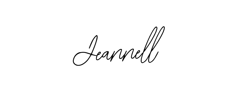 Make a beautiful signature design for name Jeannell. With this signature (Bearetta-2O07w) style, you can create a handwritten signature for free. Jeannell signature style 12 images and pictures png
