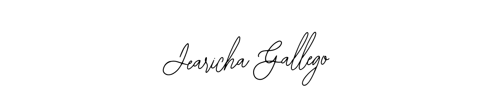 if you are searching for the best signature style for your name Jearicha Gallego. so please give up your signature search. here we have designed multiple signature styles  using Bearetta-2O07w. Jearicha Gallego signature style 12 images and pictures png