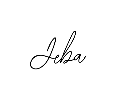 Design your own signature with our free online signature maker. With this signature software, you can create a handwritten (Bearetta-2O07w) signature for name Jeba. Jeba signature style 12 images and pictures png