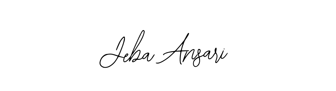 How to make Jeba Ansari signature? Bearetta-2O07w is a professional autograph style. Create handwritten signature for Jeba Ansari name. Jeba Ansari signature style 12 images and pictures png