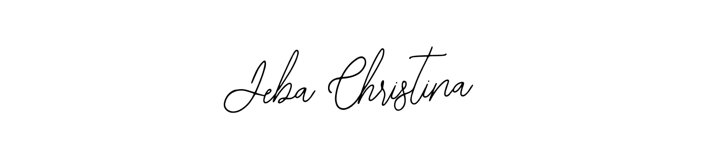 Similarly Bearetta-2O07w is the best handwritten signature design. Signature creator online .You can use it as an online autograph creator for name Jeba Christina. Jeba Christina signature style 12 images and pictures png