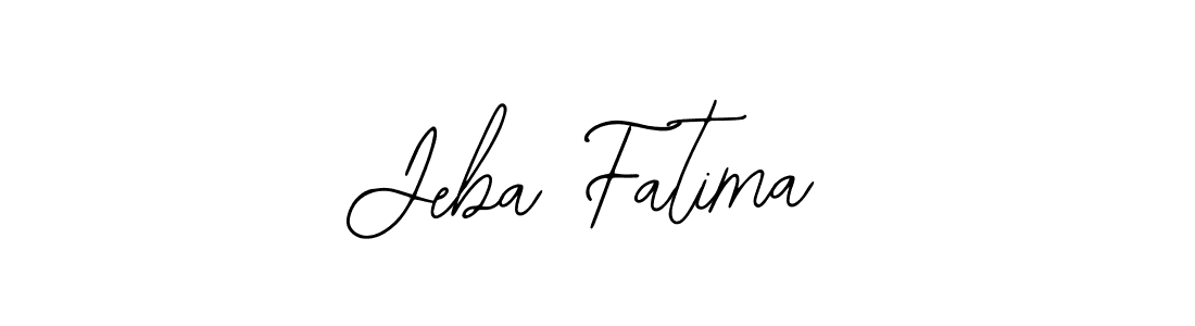 Make a beautiful signature design for name Jeba Fatima. With this signature (Bearetta-2O07w) style, you can create a handwritten signature for free. Jeba Fatima signature style 12 images and pictures png