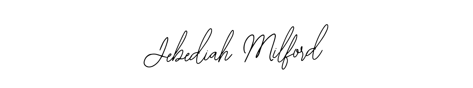 How to Draw Jebediah Milford signature style? Bearetta-2O07w is a latest design signature styles for name Jebediah Milford. Jebediah Milford signature style 12 images and pictures png