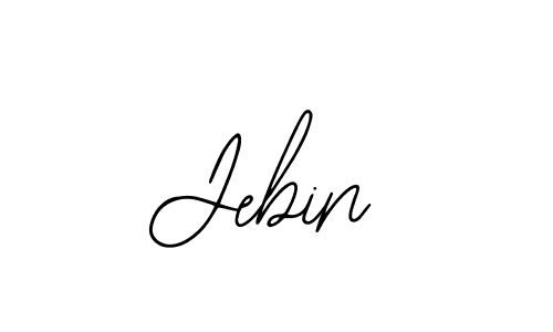 You should practise on your own different ways (Bearetta-2O07w) to write your name (Jebin) in signature. don't let someone else do it for you. Jebin signature style 12 images and pictures png