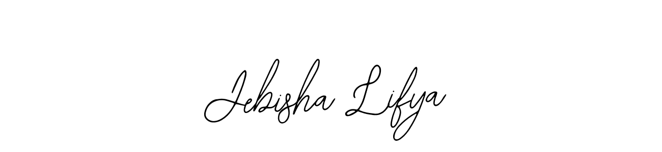 How to make Jebisha Lifya name signature. Use Bearetta-2O07w style for creating short signs online. This is the latest handwritten sign. Jebisha Lifya signature style 12 images and pictures png