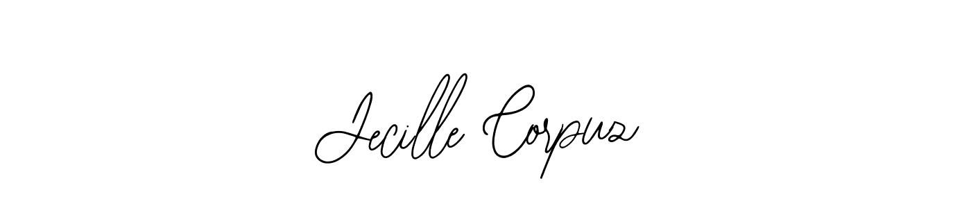 Design your own signature with our free online signature maker. With this signature software, you can create a handwritten (Bearetta-2O07w) signature for name Jecille Corpuz. Jecille Corpuz signature style 12 images and pictures png