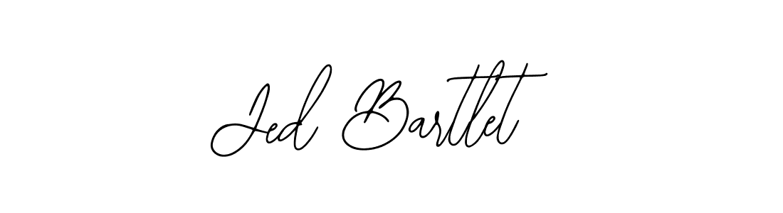 Bearetta-2O07w is a professional signature style that is perfect for those who want to add a touch of class to their signature. It is also a great choice for those who want to make their signature more unique. Get Jed Bartlet name to fancy signature for free. Jed Bartlet signature style 12 images and pictures png