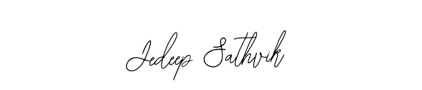 How to Draw Jedeep Sathvik signature style? Bearetta-2O07w is a latest design signature styles for name Jedeep Sathvik. Jedeep Sathvik signature style 12 images and pictures png