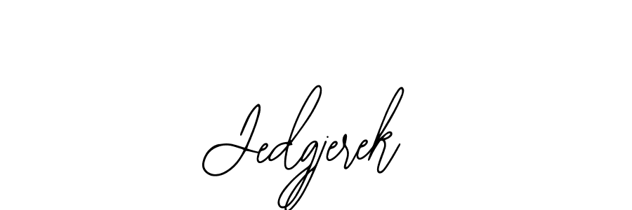 The best way (Bearetta-2O07w) to make a short signature is to pick only two or three words in your name. The name Jedgjerek include a total of six letters. For converting this name. Jedgjerek signature style 12 images and pictures png