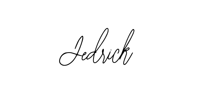 Design your own signature with our free online signature maker. With this signature software, you can create a handwritten (Bearetta-2O07w) signature for name Jedrick. Jedrick signature style 12 images and pictures png