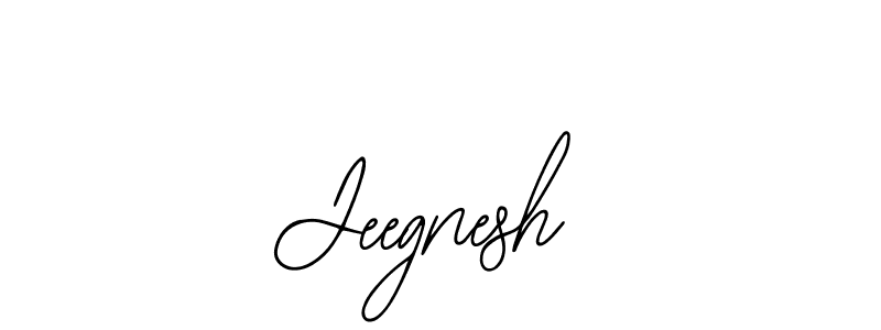 Use a signature maker to create a handwritten signature online. With this signature software, you can design (Bearetta-2O07w) your own signature for name Jeegnesh. Jeegnesh signature style 12 images and pictures png