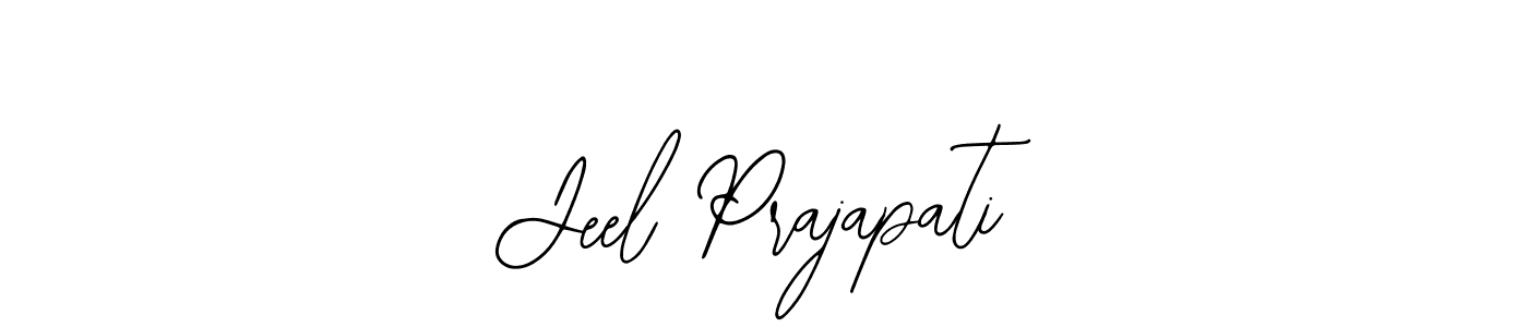 Use a signature maker to create a handwritten signature online. With this signature software, you can design (Bearetta-2O07w) your own signature for name Jeel Prajapati. Jeel Prajapati signature style 12 images and pictures png
