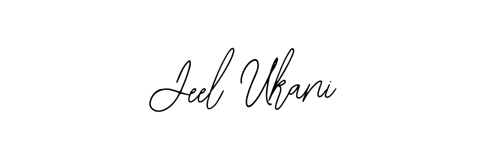 This is the best signature style for the Jeel Ukani name. Also you like these signature font (Bearetta-2O07w). Mix name signature. Jeel Ukani signature style 12 images and pictures png