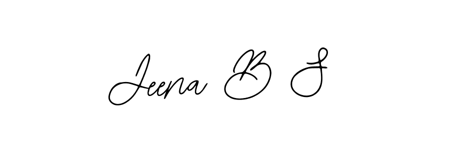 Jeena B S stylish signature style. Best Handwritten Sign (Bearetta-2O07w) for my name. Handwritten Signature Collection Ideas for my name Jeena B S. Jeena B S signature style 12 images and pictures png